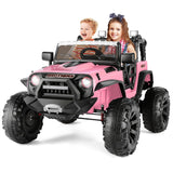 Electric 2-Seater Kids Jeep with LED Lights and 400W Motor - 24V Ride-On Truck Car