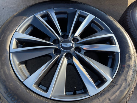 22" Cadillac Escalade Platinum OEM wheels rims tires 2024 2025 2026 FRESH NEW Texas Truck Tire