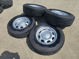 17" Ford F-150 OEM rims wheels 3857 tires steel 2020 2021 2022 2023 2024 2025 Texas Truck Tire