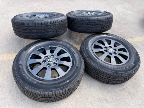 18" Toyota Land Cruiser OEM TRD wheels rims 95952 Tundra Sequoia MICHELIN NEW Texas Truck Tire