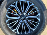 20" Nissan Titan PRO-4X Armada OEM wheels rims tires black 2023 2024 2025 2026 Texas Truck Tire