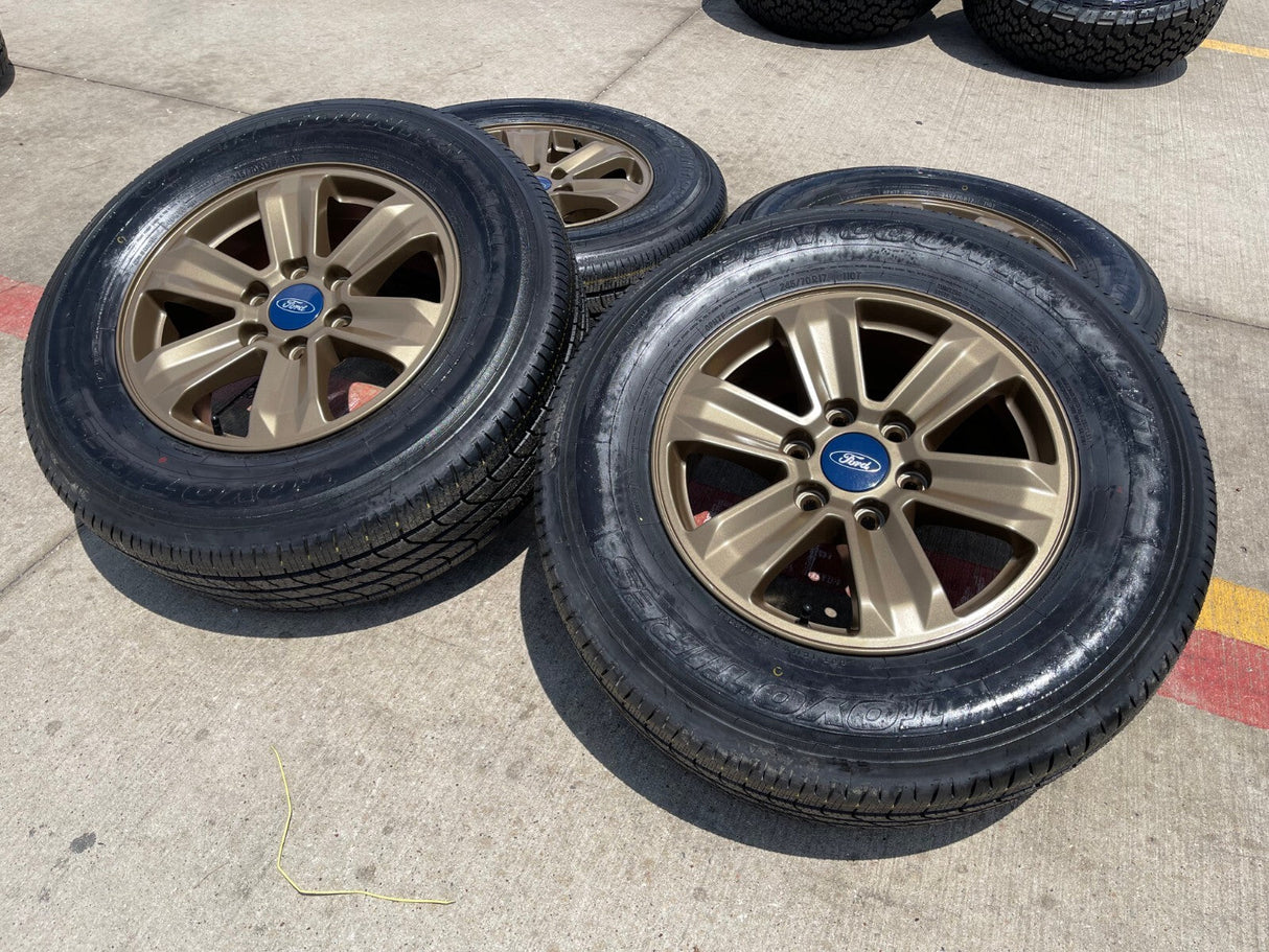 17" Ford F-150 Expedition OEM 3995 rims wheels BRONZE tires NEW Texas Truck Tire
