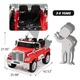 12V Kids Electric Ride On Toy Truck with Music and Remote Control