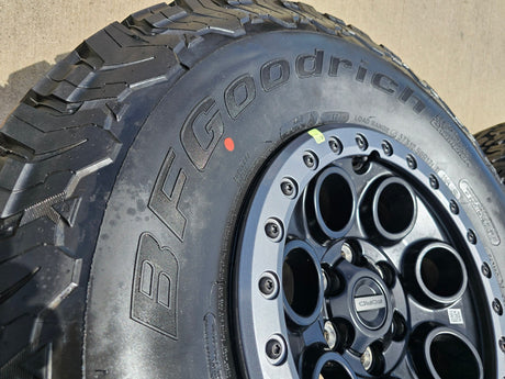 17" Ford F-150 Raptor OEM BEADLOCK 10612 rims wheels BFG KO2 37" NEW Texas Truck Tire