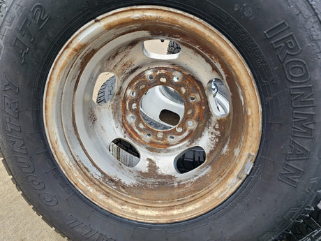 17" Ford F-350 Dually OEM 10477 10478 rims wheels 2024 2025 2026 IRONMAN A/T NEW Texas Truck Tire