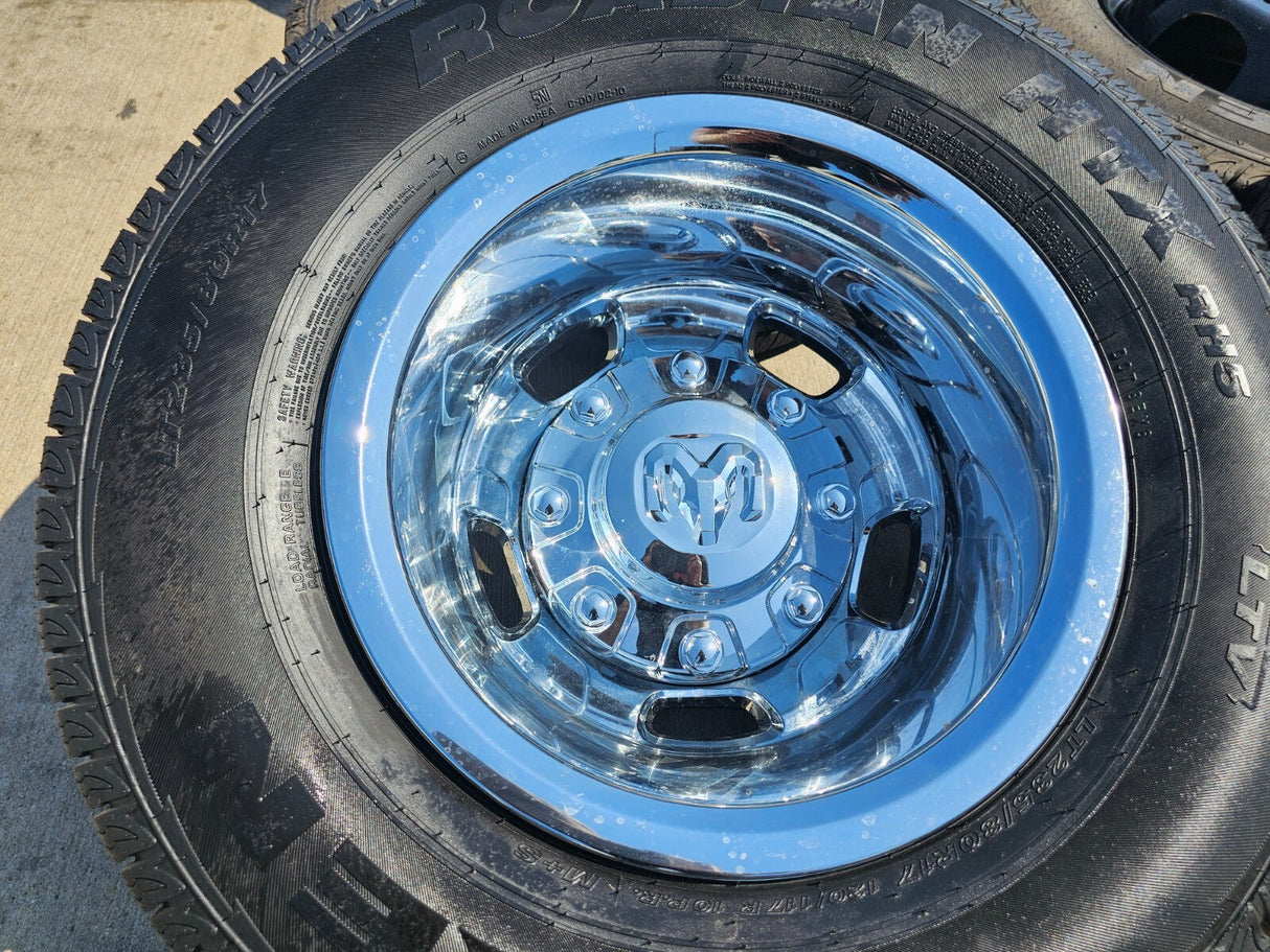 17" Dodge Ram 3500 Dually Laramie 8x200 wheels rims 2703 2704 OEM 2024 2025 NEW Texas Truck Tire