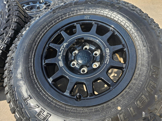 (4) 18" AEV SALTA GMC Sierra AT4X Chevy Silverado OEM rims wheels 2024 2025 Texas Truck Tire