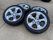20" Dodge Charger Challenger Chrysler 300 OEM 2411 2424 wheels rims tires Texas Truck Tire