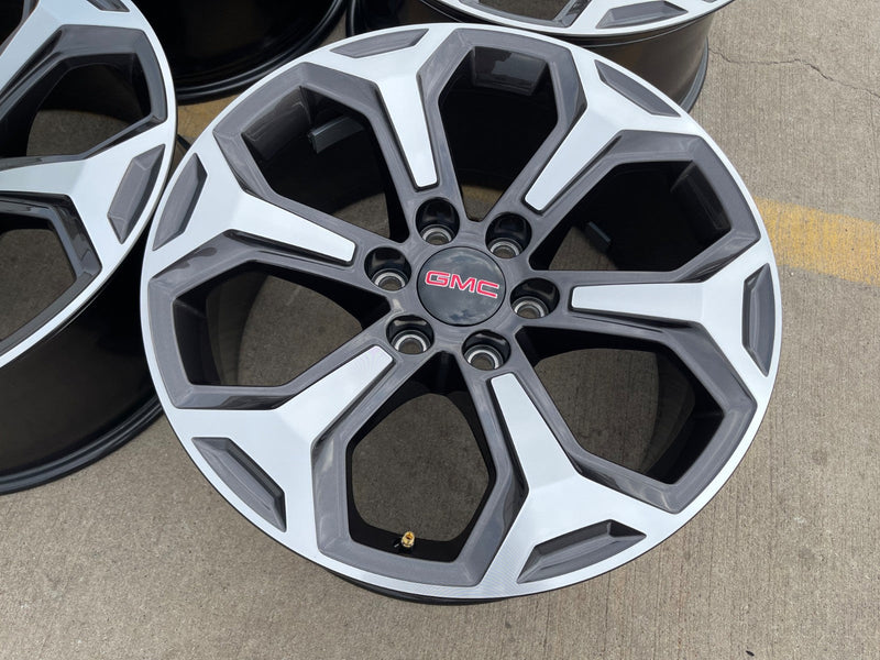20" GMC Sierra AT4X Canyon Chevy Silverado OEM wheels rims 2024 2025 2026 NEW Texas Truck Tire