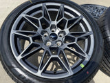 19" Ford Mustang GT Track Pack OEM 10600 10603 wheels rims 2025 2026 TPMS NEW Texas Truck Tire