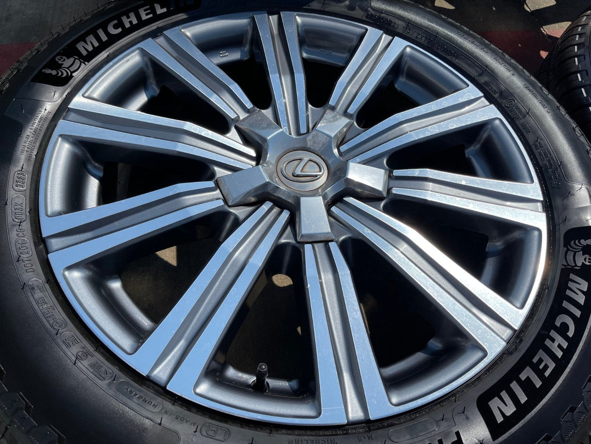 21" Lexus LX570 Toyota Land Cruiser OEM 74341 wheels rims 5x150 MICHELIN NEW Texas Truck Tire