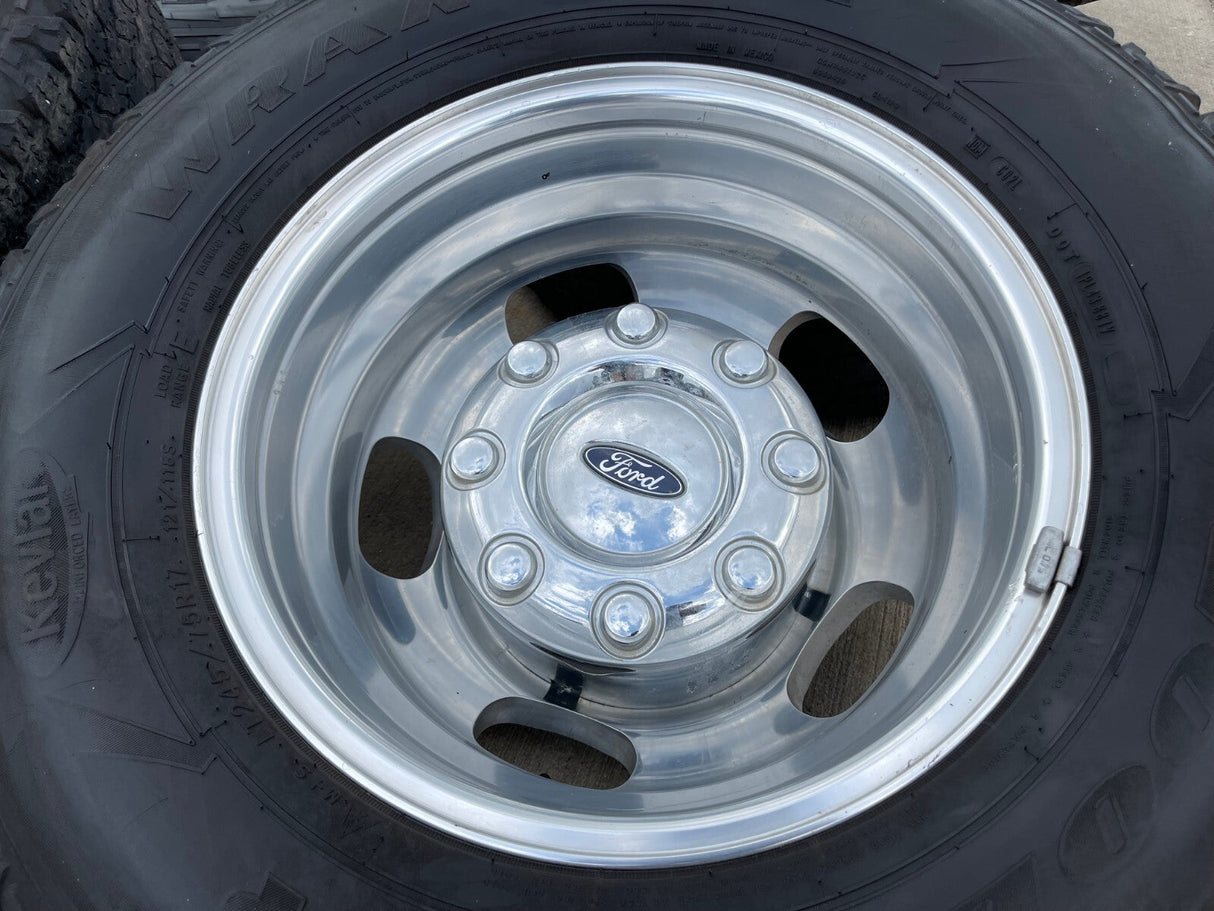 17" Ford F-350 Dually OEM 10477 10478 rims wheels 2023 2024 2025 GOODYEAR Texas Truck Tire