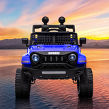 Blue Kids Electric Ride-On Car with Remote Control and MP3 Player