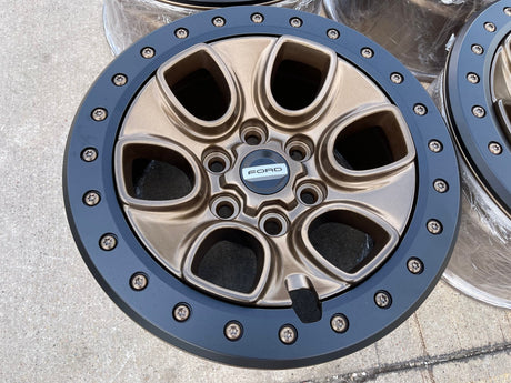 17" Ford F-150 Raptor OEM BEADLOCK rims wheels 10459 95210 BRONZE 2025 2026 NEW Texas Truck Tire