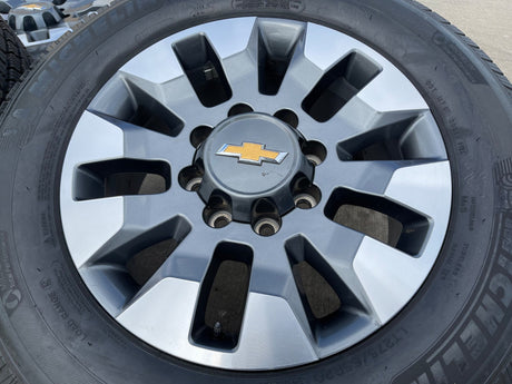 20" Chevy Silverado GMC Sierra AT4 2500 3500 OEM 5960 5947 wheels rims MICHELIN Texas Truck Tire