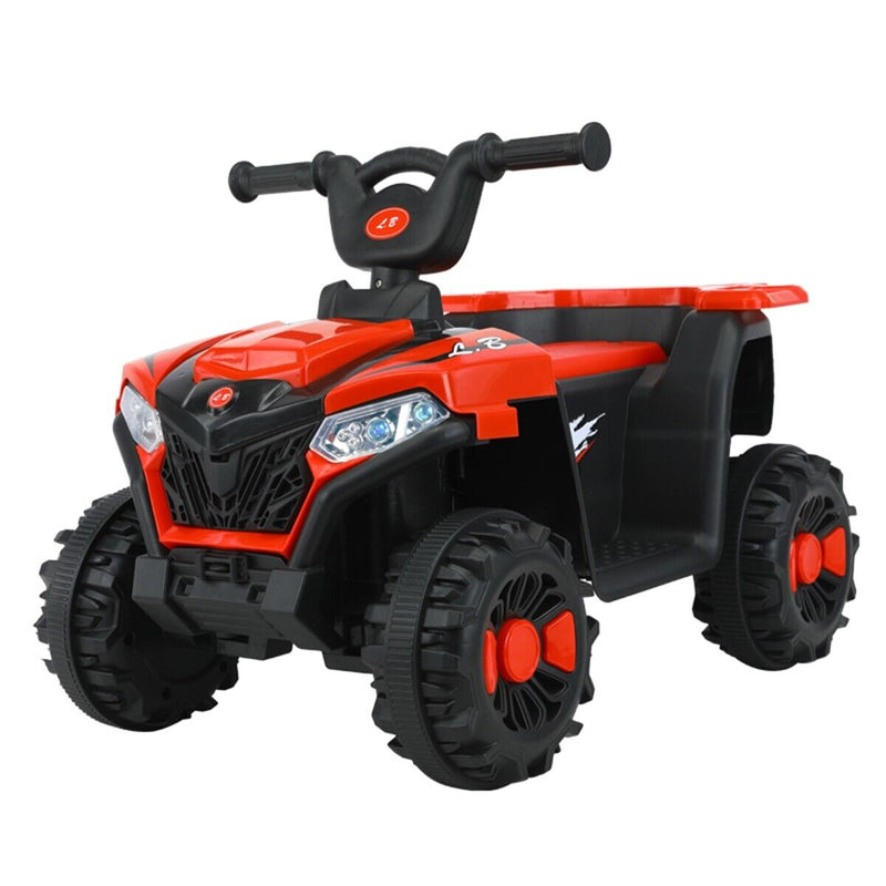 Electric ATV Ride-On Car with MP3 Player and LED Lights - 6V Battery Powered, 4-Wheeled Beach Cruiser