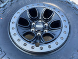17" Ford F-150 Raptor OEM BEADLOCK rims wheels 10459 95210 M/T2 37" tires NEW Texas Truck Tire