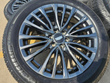 22" Cadillac Escalade V Platinum OEM 4883 95479 wheels rims MICHELIN NEW Texas Truck Tire
