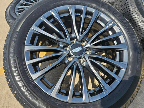 22" Cadillac Escalade V Platinum OEM 4883 95479 wheels rims MICHELIN NEW Texas Truck Tire
