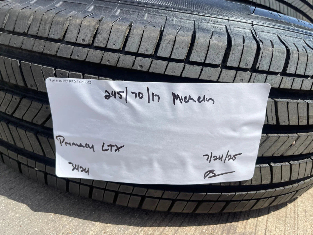245/70/17 Michelin Primacy LTX tire F-150 Sierra Tahoe Silverado NEW TAKE OFF Texas Truck Tire