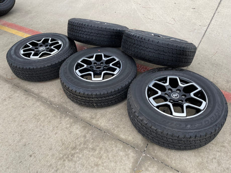 18" Ford Bronco wheels rims black 95213 Ranger tires 2023 2024 2025 2026 NEW Texas Truck Tire