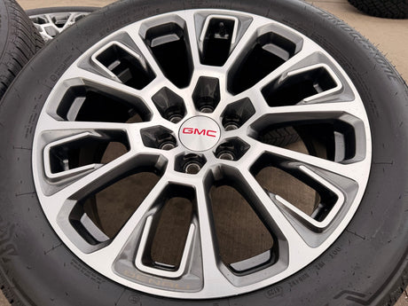 22" GMC Yukon Sierra DENALI OEM wheels rims Tahoe tires 2024 2025 2026 NEW Texas Truck Tire