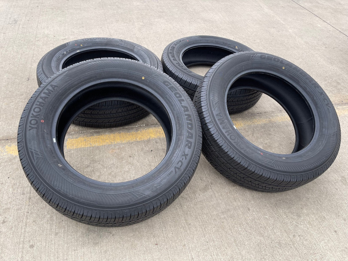 (4) 265/60/20 Yokohama Geolander X-CV tires NEW Sierra Tundra Silverado Texas Truck Tire