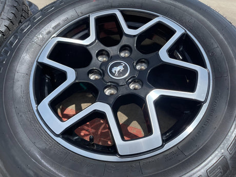 18" Ford Bronco wheels rims black 10389 Ranger tires 2022 2023 2024 2025 Texas Truck Tire