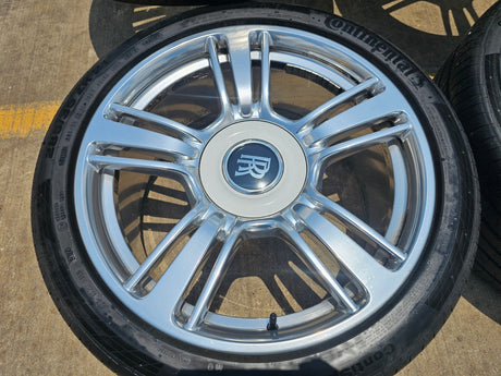21" Rolls Royce Wraith Ghost Dawn OEM wheels rims tires 5x120 CONTINENTAL Texas Truck Tire