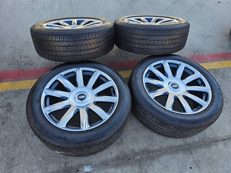 22" Cadillac Escalade Platinum OEM 95078 wheels rims 2023 2024 2025 2026 Texas Truck Tire