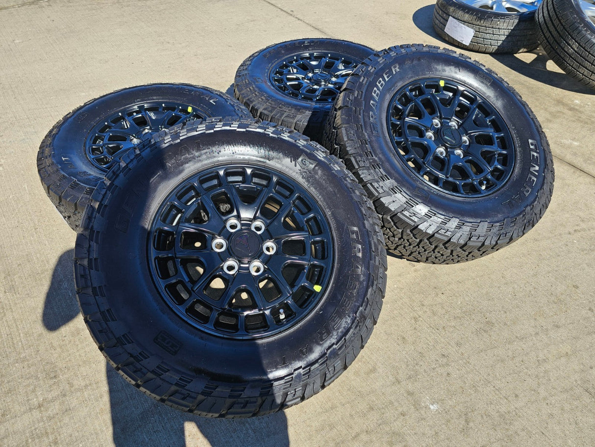 18" Toyota Tundra TSS T FORCE TRD OEM black wheels rims Sequoia GENERAL A/TX Texas Truck Tire