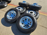 18" GMC Sierra 3500 DENALI Dually rims wheels OEM 14127 14129 8x210 MICHELIN NEW Texas Truck Tire