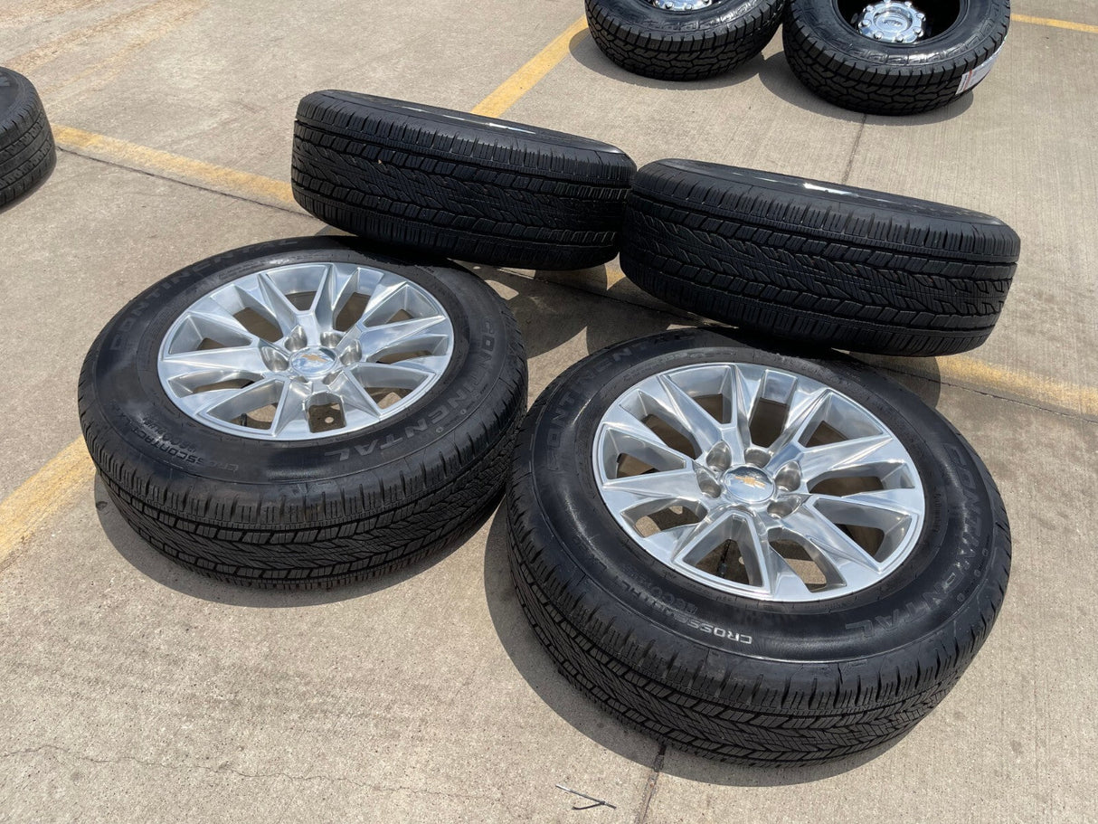 20" Chevy Tahoe Silverado LTZ 5920 OEM wheels rims Yukon 2023 2024 2025 2026 NEW Texas Truck Tire
