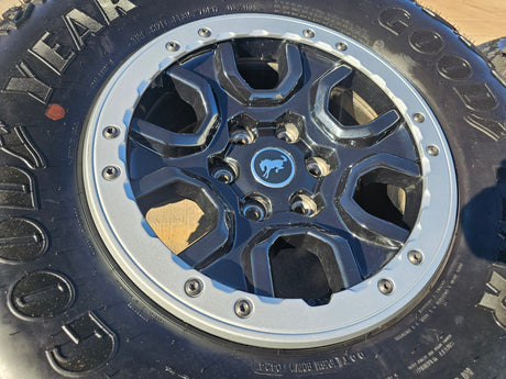 17" Ford Bronco SASQUATCH wheels rims BEADLOCK 10388 Ranger GOODYEAR M/T Texas Truck Tire