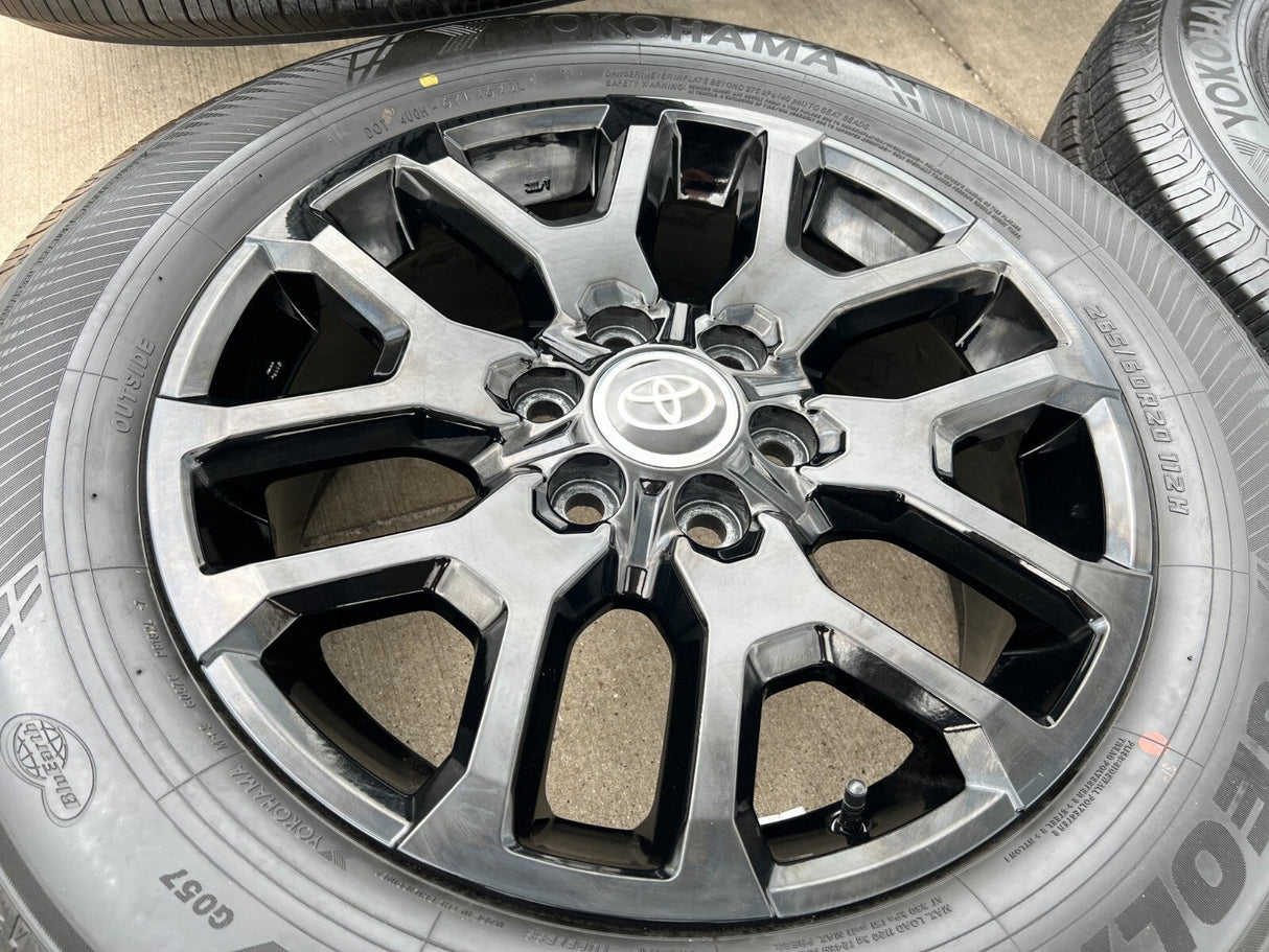 20" Toyota Tundra TRD OEM wheels rims 95359 75277 black Sequoia 2025 2026 NEW Texas Truck Tire
