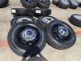 17" GMC Sierra Chevy Silverado 3500 Black Dually rims wheels OEM 5519 5520 NEW Texas Truck Tire