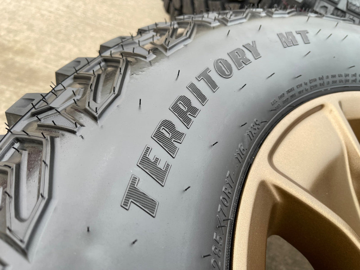 (4) 17" Jeep Wrangler Rubicon OEM 96226 wheels rims Gladiator NEW Texas Truck Tire