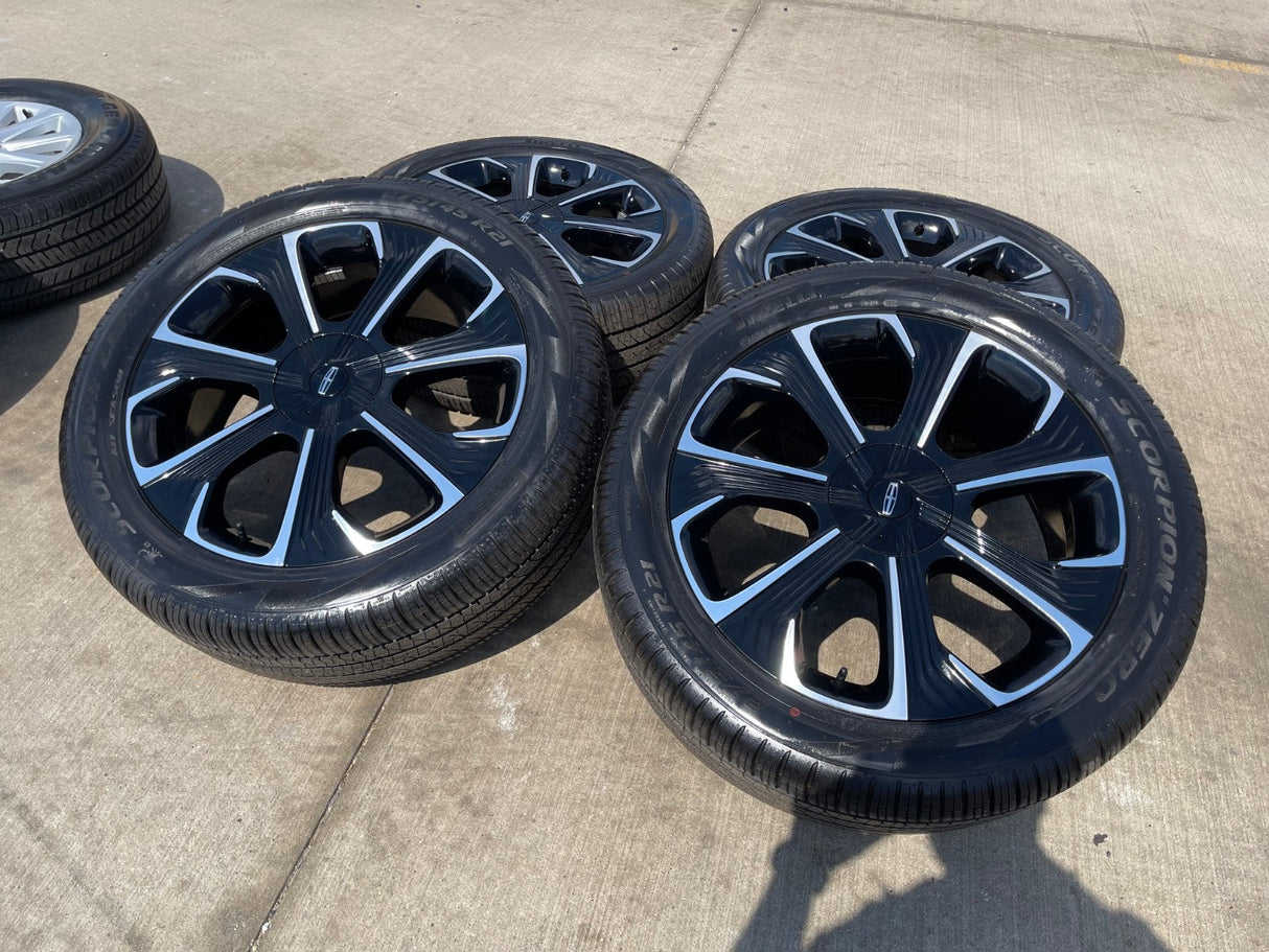21" Lincoln Nautilus Black Label OEM 10563 rims wheels 2023 2024 2025 2026 NEW Texas Truck Tire