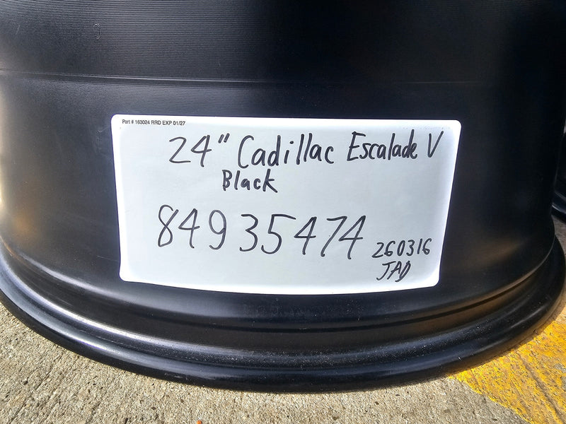 24" Cadillac Escalade V OEM ONYX wheel rim 2022 2023 2024 2025 2026 Texas Truck Tire