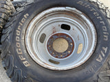 (6) 17" Ford F-350 Dually OEM rims wheels 3615 99016 tires BFG KO2 A/T Texas Truck Tire