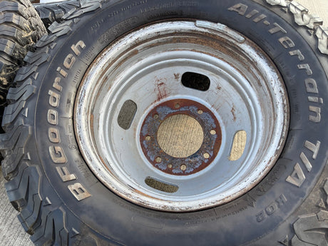 (6) 17" Ford F-350 Dually OEM rims wheels 3615 99016 tires BFG KO2 A/T Texas Truck Tire
