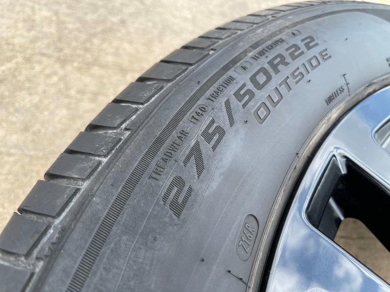 22" GMC Yukon Sierra OEM Chevy Silverado Tahoe 5903 wheels rims 2023 2024 2025 Texas Truck Tire