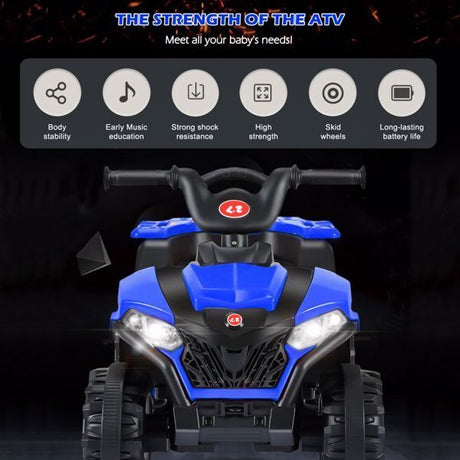 Electric Kids ATV with Forward/Reverse Switch and 4-Wheel Beach Buggy Design