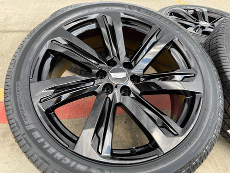 24" Cadillac Escalade V OEM wheels rims black tires 2024 2025 2026 NEW MICHELIN Texas Truck Tire