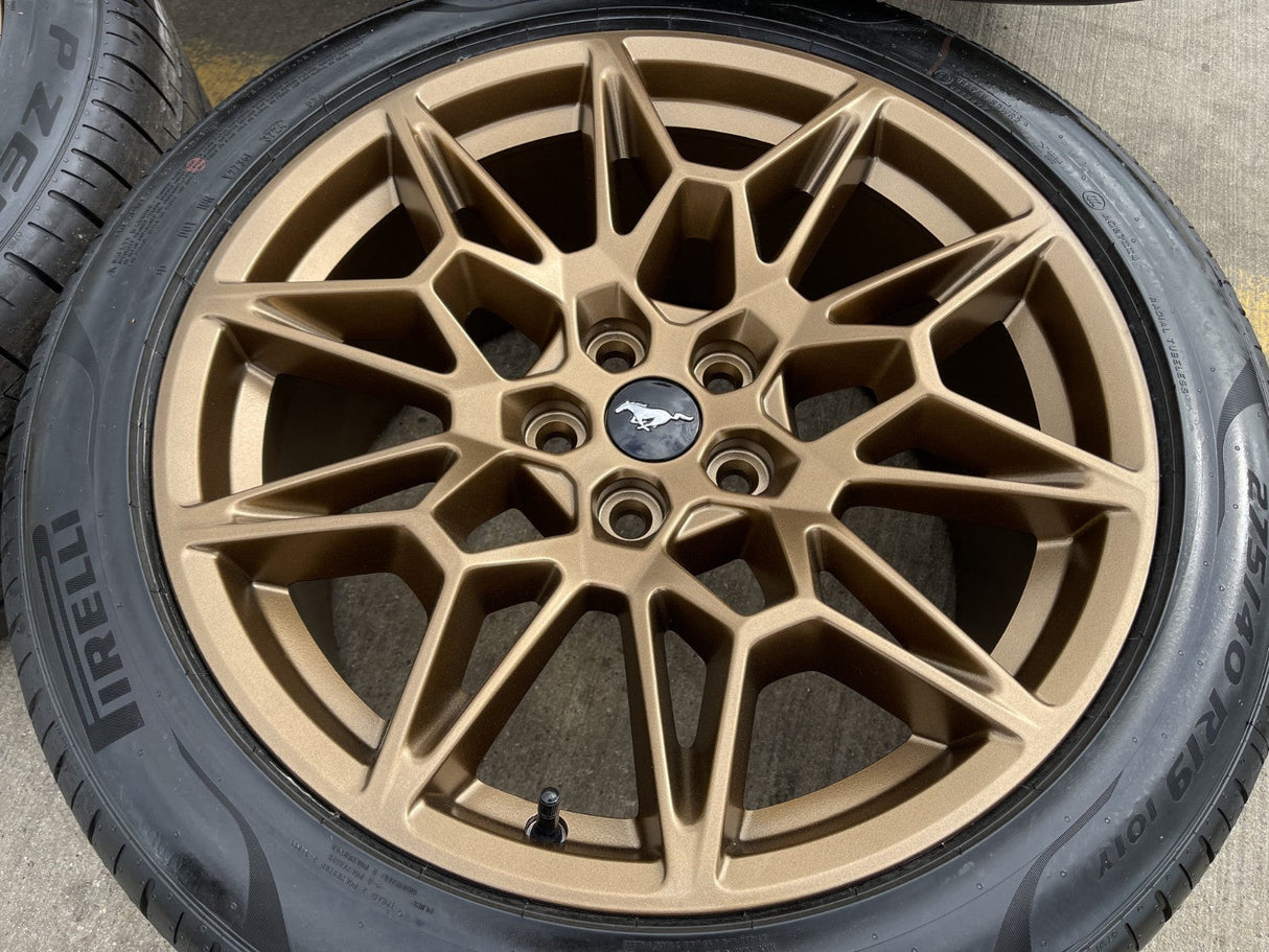 19" Ford Mustang GT Track Pack OEM 10600 10603 Bronze wheels rims 2025 2026 NEW Texas Truck Tire