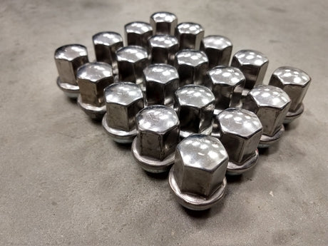 (20) 14x1.5 OEM Dodge RAM 1500 Charger Challenger SRT lug nuts polished OE Texas Truck Tire