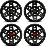 TRD Black Rims 17 – 17x7.5" Matte Black Toyota Style Wheels (Set of 4)