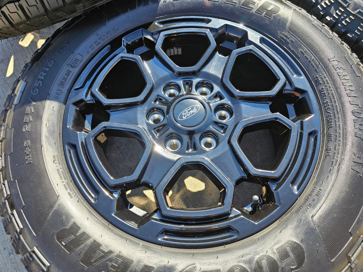 18" Ford Ranger OEM wheels rims tires Bronco black 2023 2024 2025 2026 NEW Texas Truck Tire