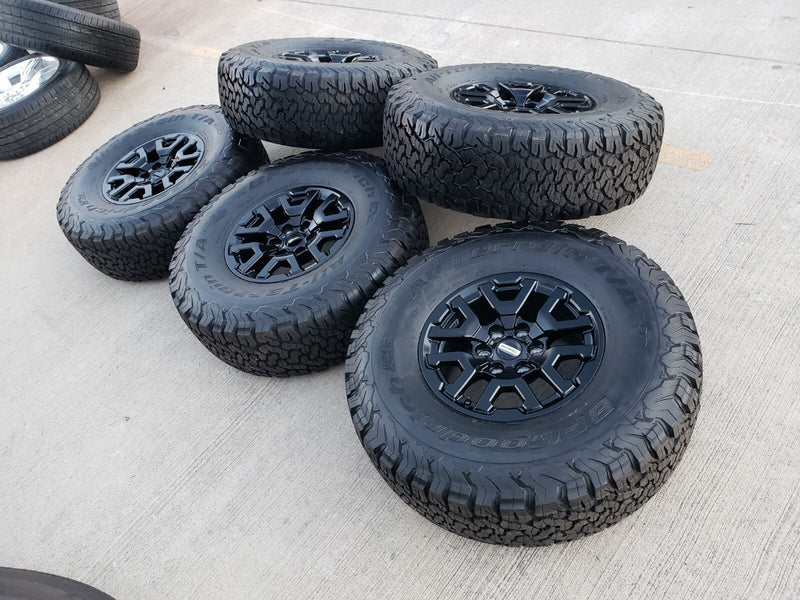 17" Ford F-150 Raptor Bronco OEM rims wheels BFG 10461 tires 2025 2026 BFG NEW Texas Truck Tire