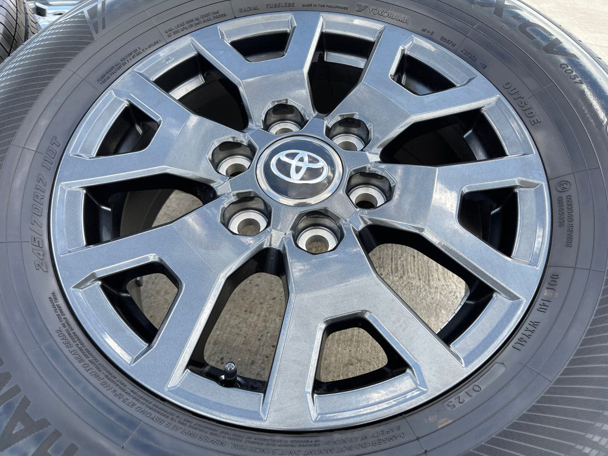 17" Toyota 4Runner Tacoma TRD OEM 94254 10637 wheels rims 2024 2025 2026 NEW Texas Truck Tire